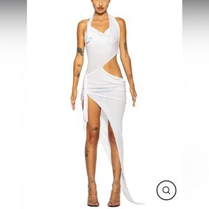 Sami Miro Tied Up Asymmetric Cut Out Dress